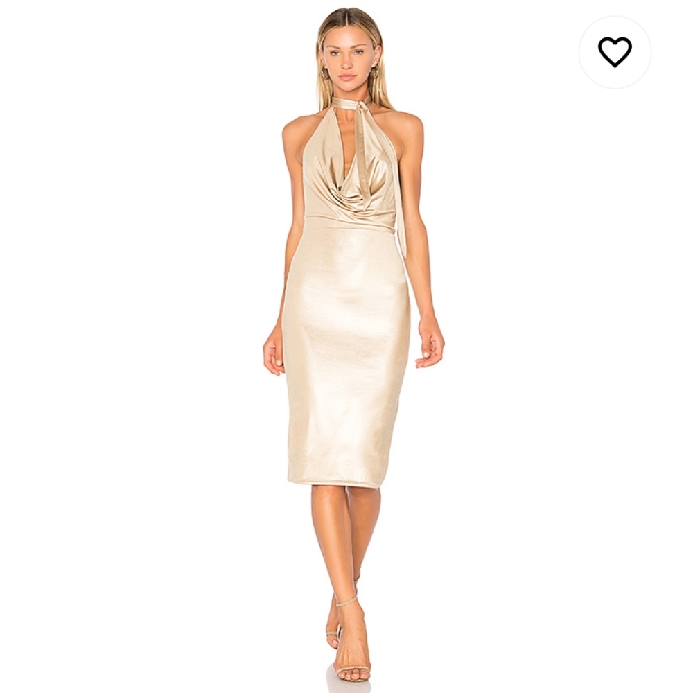 NBD Henley Dress in Nude